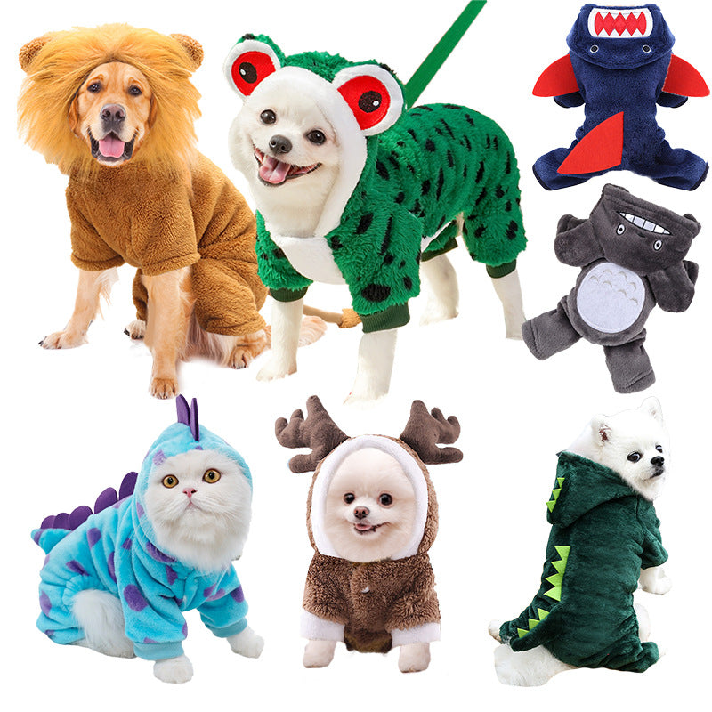 Pet costumes for dogs and cats